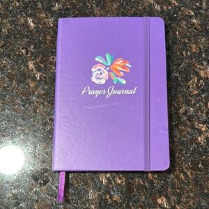 Purple Prayer Journal with Floral Design